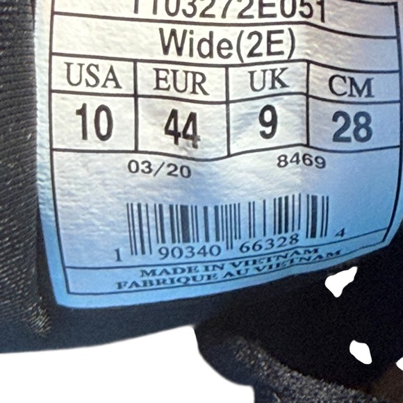 Brooks Beast 20 Men's Size 10 Wide 2E Running Shoes Black Grey White 1103272E051 - Picture 12 of 12